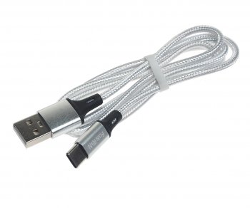299 р. Кабель USB Type C 1м FAISON FAISON hx14 alum silver FAISON hx14 alum silver  с доставкой в г. Керчь. Увеличить фотографию 1