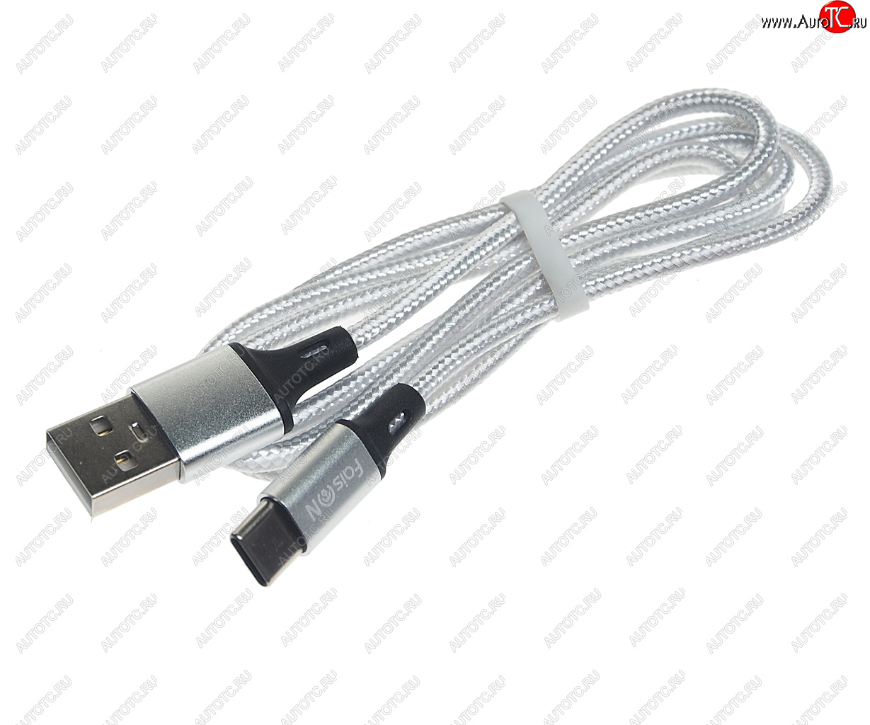 299 р. Кабель USB Type C 1м FAISON FAISON hx14 alum silver FAISON hx14 alum silver  с доставкой в г. Керчь