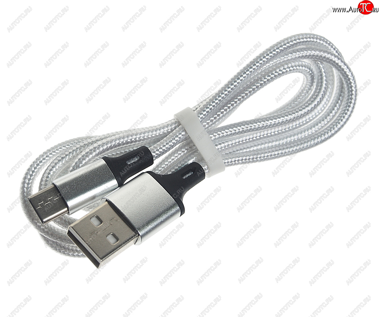 250 р. Кабель micro USB 1м FAISON FAISON hx14 alum white  с доставкой в г. Керчь