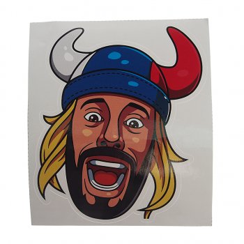 103 р. Наклейка виниловая вырезанная Фанат 11.5х13.5см полноцветная AUTOSTICKERS AUTOSTICKERS и-127  с доставкой в г. Керчь. Увеличить фотографию 1