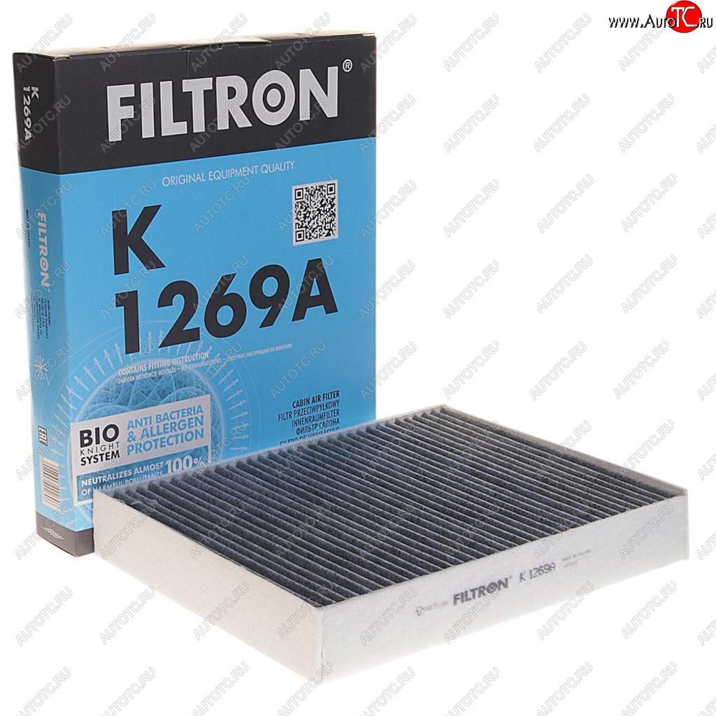1 399 р. Фильтр воздушный салона VW Touareg (11-) угольный FILTRON FILTRON k1269a  с доставкой в г. Керчь