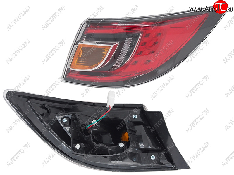 4 999 р. Фонарь задний правый (внешний, LED) SAT Mazda 6 GH дорестайлинг седан (2007-2010) (красный)  с доставкой в г. Керчь