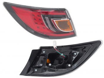 Фонарь задний левый (внешний, LED) SAT Mazda 6 GH дорестайлинг лифтбэк (2007-2010) (красный)