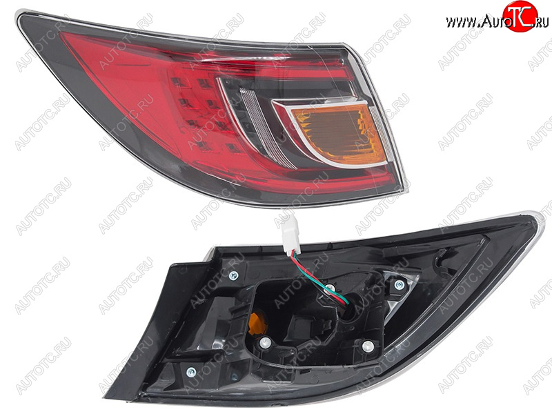 4 999 р. Фонарь задний левый (внешний, LED) SAT Mazda 6 GH дорестайлинг седан (2007-2010) (красный)  с доставкой в г. Керчь