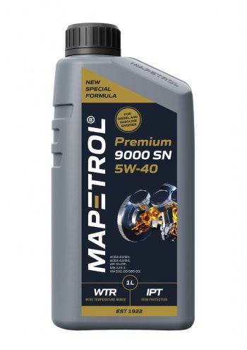 1 139 р. Масло моторное PREMIUM 9000 SN 5W40 синт.1л MAPETROL MAPETROL map0027  с доставкой в г. Керчь. Увеличить фотографию 1