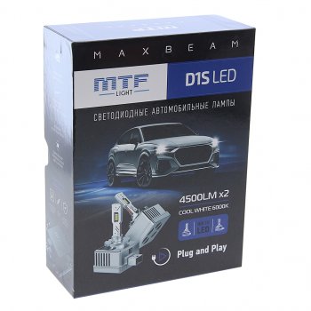 8 349 р. Лампа светодиодная 12V D1S 35W PK32d-2 (2шт.) MTF MTF mbd1s6  с доставкой в г. Керчь. Увеличить фотографию 3