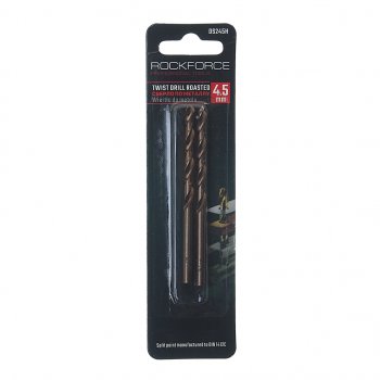 136 р. Сверло по металлу 4.5мм HSS Cobalt (2шт.) ROCKFORCE ROCKFORCE rf-ds245h  с доставкой в г. Керчь. Увеличить фотографию 1