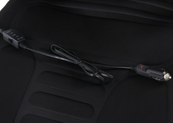 1 799 р. Накидка на сиденье с подогревом 12V с терморегулятором черная SKYWAY SKYWAY s02201008  с доставкой в г. Керчь. Увеличить фотографию 3