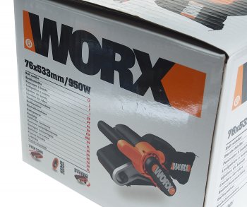 10 749 р. Машина лентошлифовальная 950Вт 533x76мм 240-350ммин WORX WORX wx661.1  с доставкой в г. Керчь. Увеличить фотографию 8