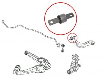 Сайлентблок Honda Civic 05-15  Civic USA 05-08 SAT ST-52390-SNA-A00-B1