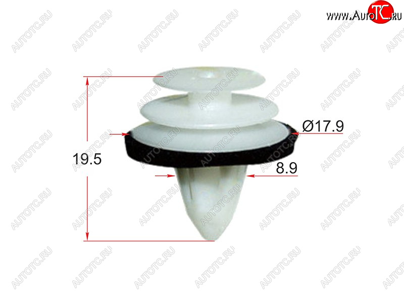 157 р. Клипса крепежная SAT ST-KJ-083 (1 шт.) SAT ST-KJ-083  с доставкой в г. Керчь