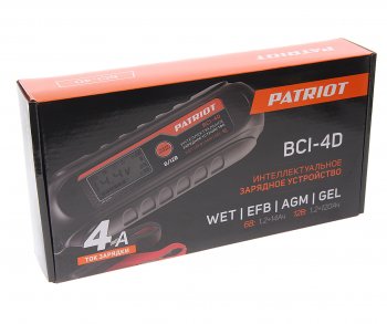3 199 р. Устройство зарядное 6-12V 4А 120Ач 220V (автомат) PATRIOT PATRIOT bci-4d  с доставкой в г. Керчь. Увеличить фотографию 3