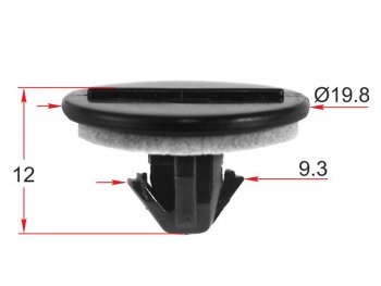 Клипса крепежная TOYOTALEXUS (1 шт.) SAT ST-KJ-2449