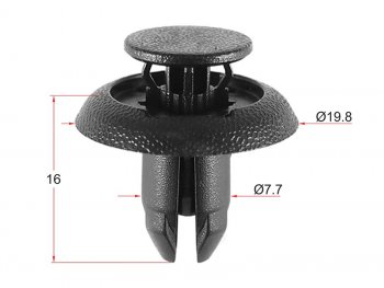 Клипса крепежная TOYOTALEXUSMAZDA (1 шт.) SAT ST-KJ-2468