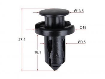 Клипса защиты бампера NISSAN/SUBARU (1 шт.) SAT ST-KJ-685, stkj685 SAT ST-KJ-685