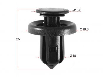 Клипса защита бампера HONDA (1 шт.) SAT ST-M10596