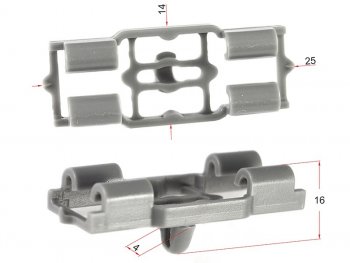 Клипса уплотнителя двери BMW (1 шт.) SAT ST-M11204