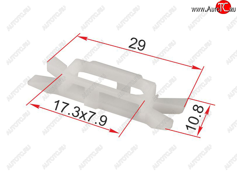 13 р. Клипса уплотнителя двери RENAULTFIAT (1 шт.) SAT ST-M12445  с доставкой в г. Керчь