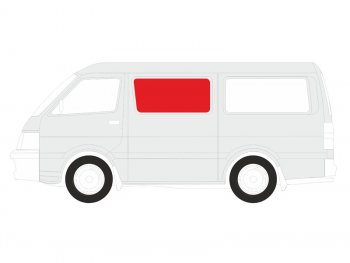 Стекло кузова боковое (не опускное) (Слева Цвет зеленый) Nissan Primastar 02-14  Opel Vivaro 01-14 XYG TRAFIC-01 SF/LH/X