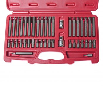 5 899 р. Набор бит 12 38 HEX, TORX, SPLINE 6-ти гранных 2 держателя 42 предмета в кейсе JTC JTC TOOLS CO., LTD jtc-3933  с доставкой в г. Керчь. Увеличить фотографию 2