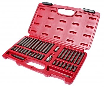 5 899 р. Набор бит 12 38 HEX, TORX, SPLINE 6-ти гранных 2 держателя 42 предмета в кейсе JTC JTC TOOLS CO., LTD jtc-3933  с доставкой в г. Керчь. Увеличить фотографию 1