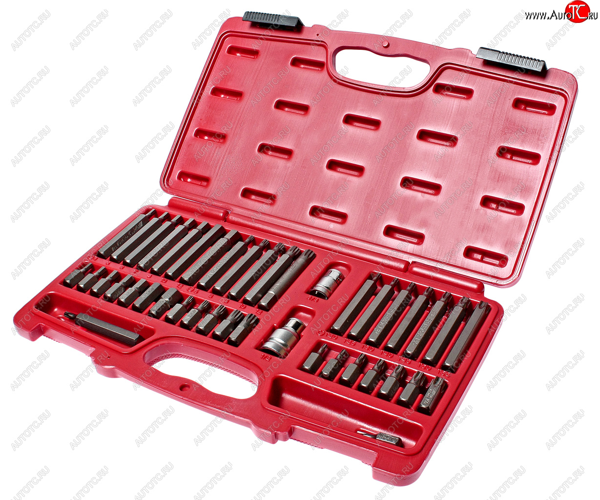 5 899 р. Набор бит 12 38 HEX, TORX, SPLINE 6-ти гранных 2 держателя 42 предмета в кейсе JTC JTC TOOLS CO., LTD jtc-3933  с доставкой в г. Керчь