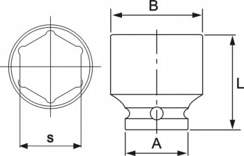 1 289 р. Головка торцевая 12 39мм ударная L=48мм JTC JTC TOOLS CO., LTD jtc-443839  с доставкой в г. Керчь. Увеличить фотографию 3