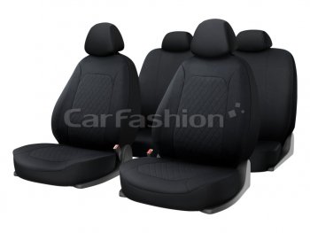 1 689 р. Авточехлы универсальные полиэстер черные (11 предм.) Cross CARFASHION CARFASHION 10127  с доставкой в г. Керчь. Увеличить фотографию 1