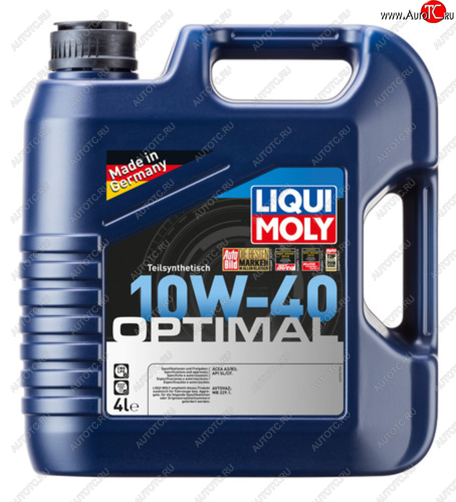 3 779 р. Масло моторное OPTIMAL 10W40 псинт.4л LIQUI MOLY LIQUI MOLY 3930  с доставкой в г. Керчь