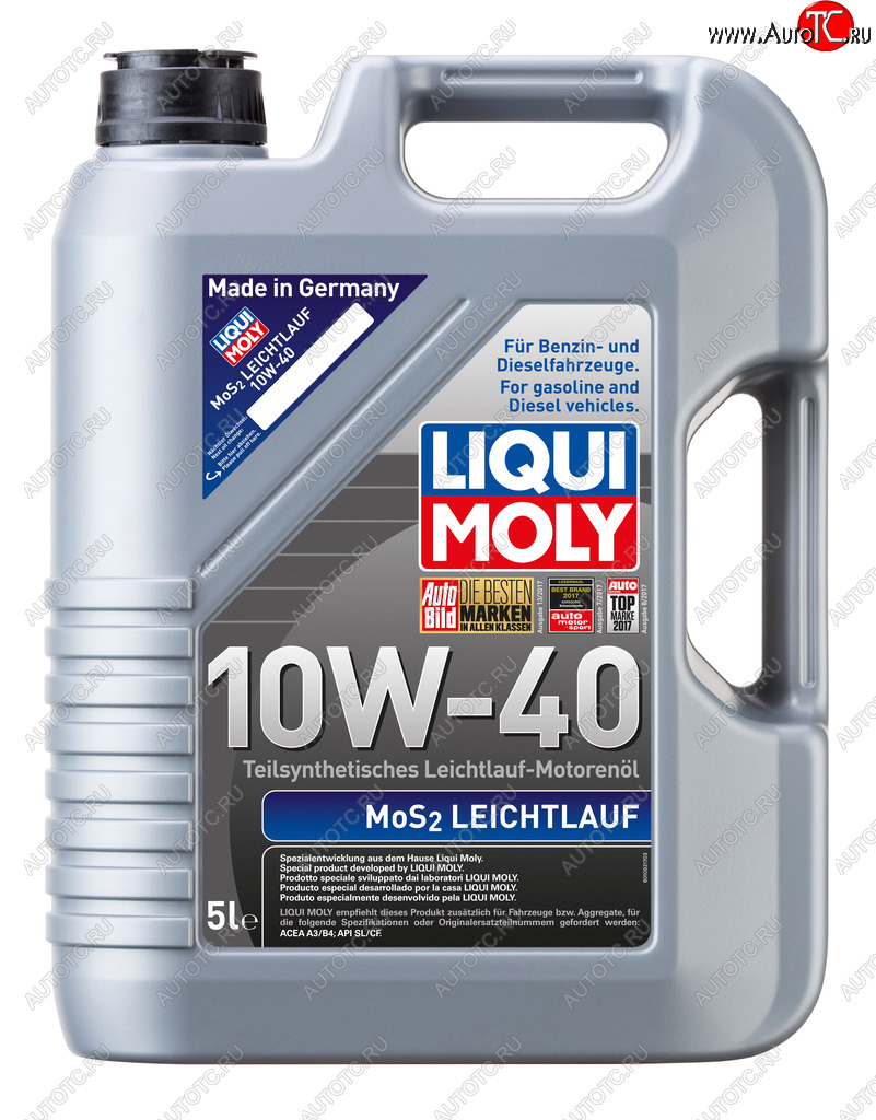 7 799 р. Масло моторное MoS2 LEICHTLAUF 10W40 псинт.5л LIQUI MOLY LIQUI MOLY 2184  с доставкой в г. Керчь