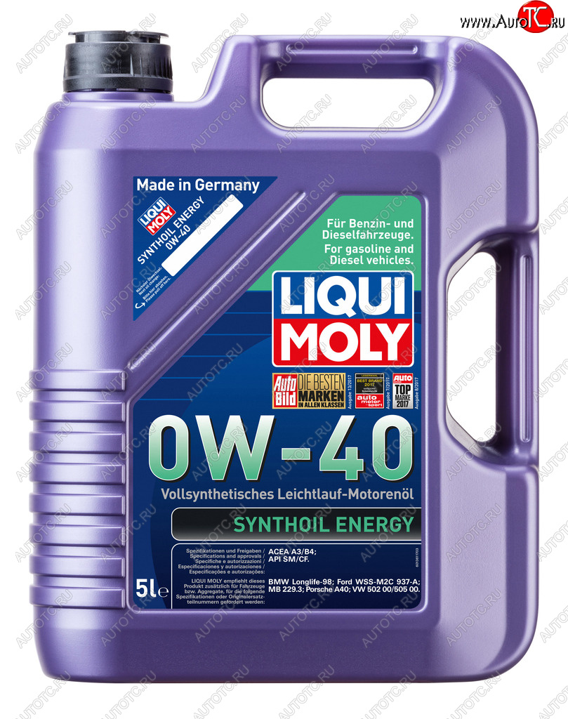 9 349 р. Масло моторное SYNTHOIL ENERGY 0W40 синт.5л LIQUI MOLY LIQUI MOLY 9515  с доставкой в г. Керчь