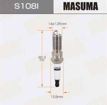 729 р. Свеча зажигания FORD Focus (11-) (2.0) MASUMA MASUMA s108i  с доставкой в г. Керчь. Увеличить фотографию 1