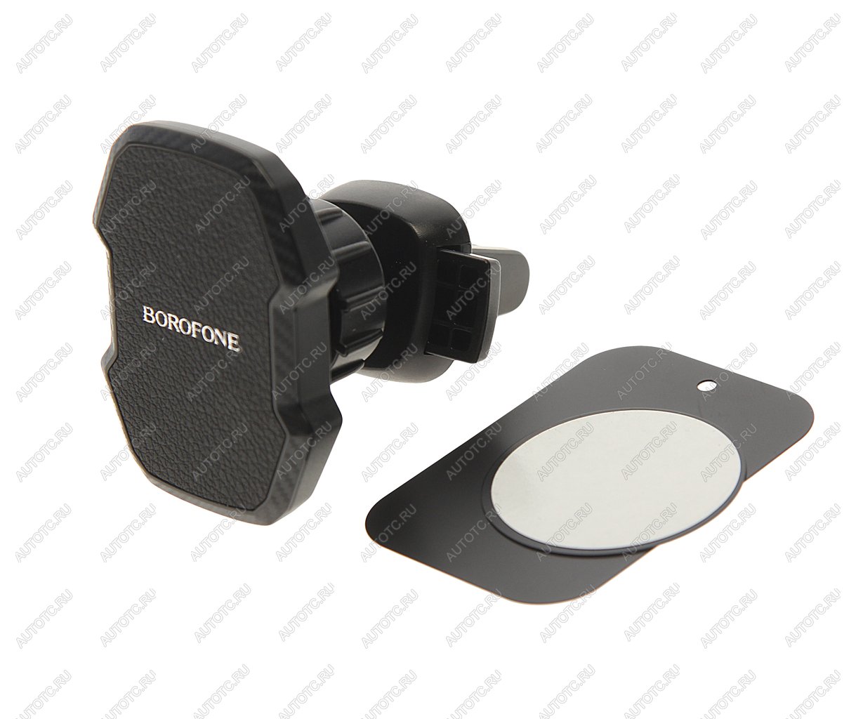 519 р. Держатель телефона на дефлектор магнитный черный BOROFONE BOROFONE bh110 black  с доставкой в г. Керчь