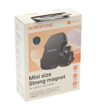 519 р. Держатель телефона на дефлектор магнитный черный BOROFONE BOROFONE bh110 black  с доставкой в г. Керчь. Увеличить фотографию 3