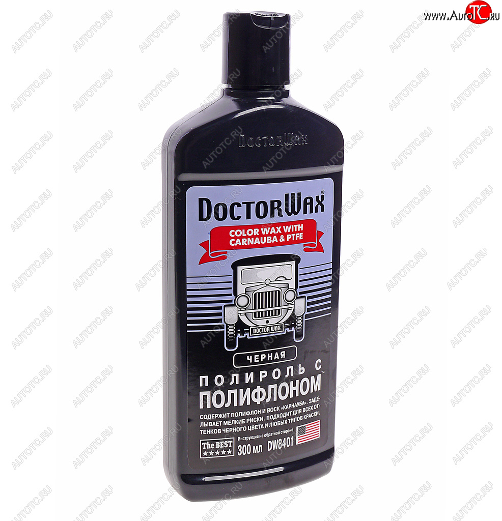 729 р. Полироль кузова с тефлоном черная 300мл DOCTOR WAX DOCTOR WAX dw8401  с доставкой в г. Керчь