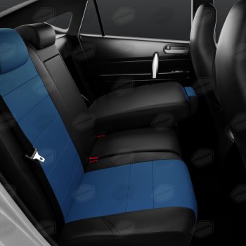 9 249 р. Авточехлы универсальные экокожа черно-синие комплект Recaro AVTOLIDER AVTOLIDER urek31-0303  с доставкой в г. Керчь. Увеличить фотографию 5