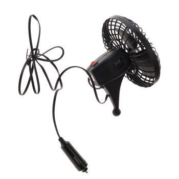 499 р. Вентилятор в салон 12V на присоске черный SKYWAY SKYWAY s01901001  с доставкой в г. Керчь. Увеличить фотографию 2