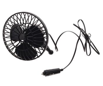 499 р. Вентилятор в салон 12V на присоске черный SKYWAY SKYWAY s01901001  с доставкой в г. Керчь. Увеличить фотографию 1