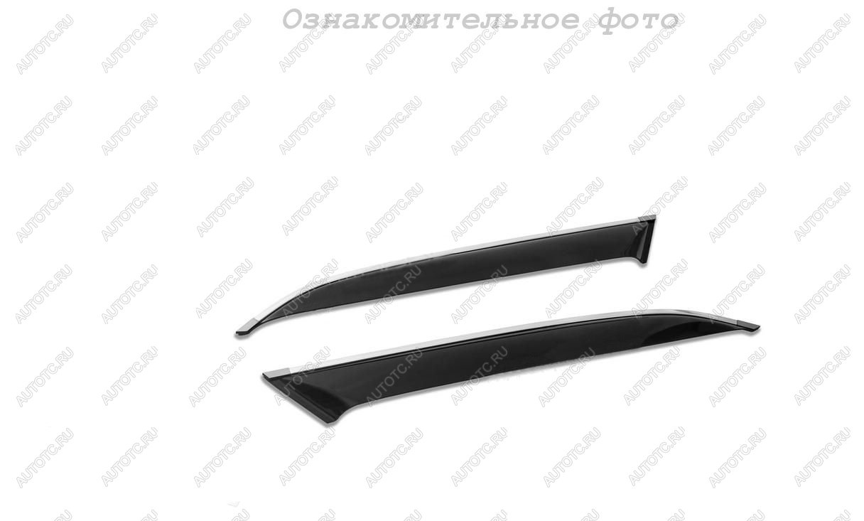 1 599 р. Комплект дефлекторов окон (на боковые стекла) COBRA TUNING Haval M6 (2021-2025) (черный глянец)  с доставкой в г. Керчь