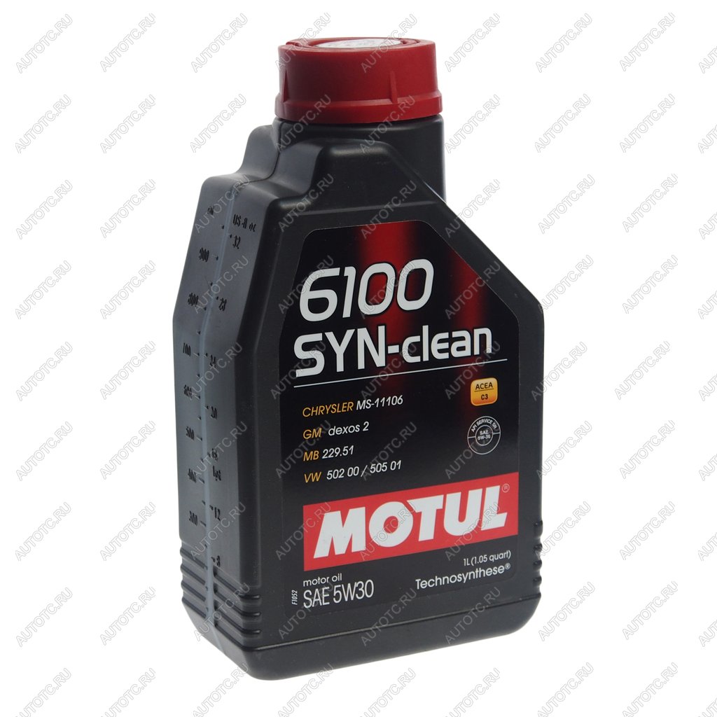 1 169 р. Масло моторное 6100 SYN-CLEAN 5W30 псинт.1л MOTUL MOTUL 112133  с доставкой в г. Керчь