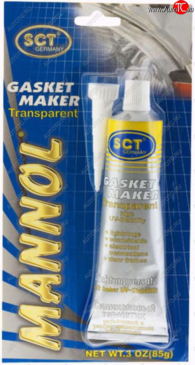 329 р. Герметик прокладка прозрачный 85г -40С+180С Gasket Maker 9916 MANNOL MANNOL 2410  с доставкой в г. Керчь