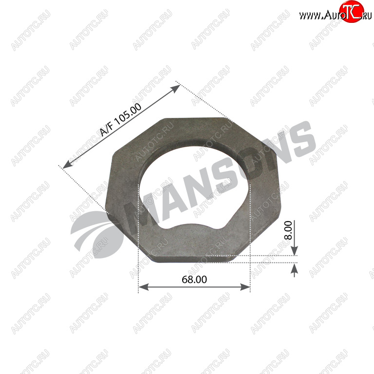 429 р. Шайба SCANIA ступицы стопорная MANSONS MANSONS 100.577  с доставкой в г. Керчь