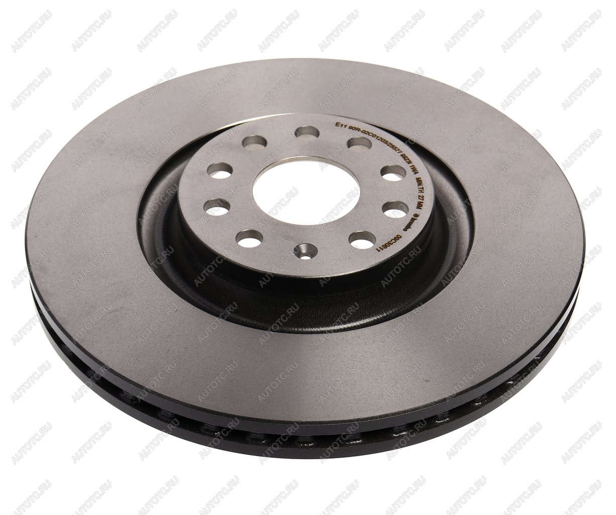 10 899 р. Диск тормозной VW Golf (12-) AUDI A3 (12-) SKODA Octavia (12-) передний вентилируемый (1шт.) BREMBO BREMBO 09c30611  с доставкой в г. Керчь