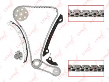 15 349 р. Комплект цепи ГРМ FORD Mondeo (07-) (2.3) (2 цепи+башмак натяж+успокоит+2 натяж+3 звезды) LYNX LYNX tk0091  с доставкой в г. Керчь. Увеличить фотографию 1