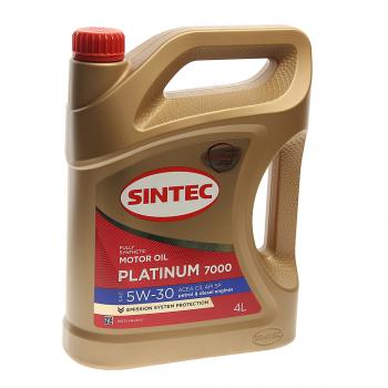 2 079 р. Масло моторное Platinum 7000 C3SP 5W30 синт.4л SINTEC SINTEC 600149  с доставкой в г. Керчь. Увеличить фотографию 1