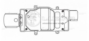 8 399 р. Блок управления FORD Focus (11-) вентилятором LUZAR LUZAR lfr1075  с доставкой в г. Керчь. Увеличить фотографию 2