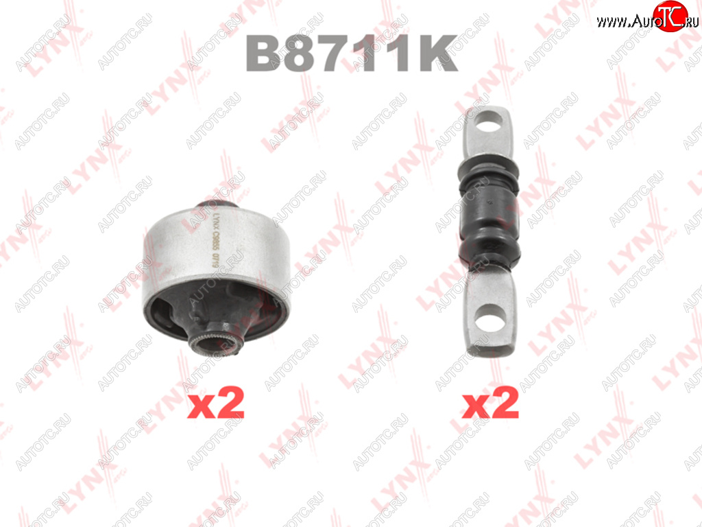 4 899 р. Сайлентблок TOYOTA Hihhlander рычага переднего комплект на 2 рычага (4шт.) LYNX LYNX b8711k  с доставкой в г. Керчь
