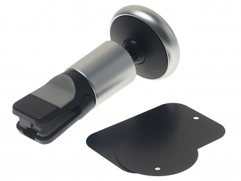 549 р. Держатель телефона на дефлектор магнитный черный BOROFONE BOROFONE bh47 black silver  с доставкой в г. Керчь. Увеличить фотографию 3
