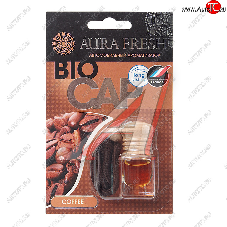215 р. Ароматизатор подвесной жидкостный (coffee) 6мл Bio Cap AURA FRESH AURA FRESH 23006  с доставкой в г. Керчь