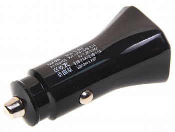 449 р. Устройство зарядное в прикуриватель 1USB + 1 Type C 12V FAISON FAISON a5 black  с доставкой в г. Керчь. Увеличить фотографию 2